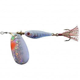 Black Magic Spinmax Slinky Lure 13G - Silver/Red
