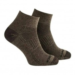 Wright Sock Coolmesh II Quarter Socks - Khaki Twist