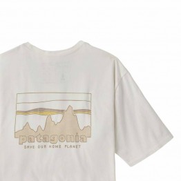 Patagonia Mens '73 Skyline Organic T-Shirt - Birch White