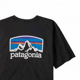 Patagonia Mens Fitz Roy Horizons Responsibili-Tee - Black