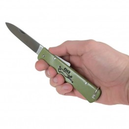 Otter Mercator German Lock Knife 9cm - Cat Reed Green (Carbon Steel)
