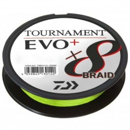 Daiwa Evo+ Tournament X8 Braid 26.8lb 135m - Chartreuse