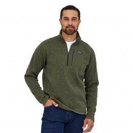 Patagonia Mens Better Sweater 1/4-Zip Fleece - Industrial Green
