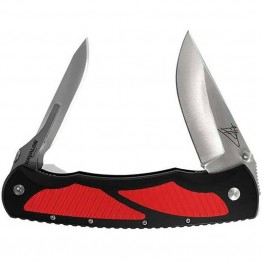 Havalon Titan Double Folding Knife - Black/Red