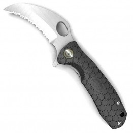 Honey Badger Claw Knife Serrated - Black - Medium