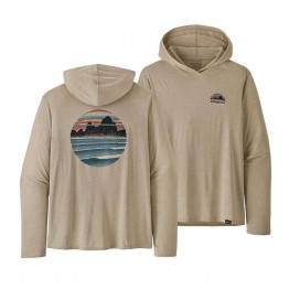 Patagonia Mens Capiline Cool Daily Graphic Hoody - Pumice X-Dye
