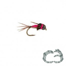 C3 Nymph Pattern "Consultant UV Pink" - Black Tungsten Bead Fly