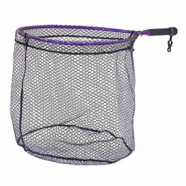 Mclean Weigh Short Handle - Medium - Rubber Landing Net - Purple