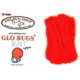 Glo Bug Yarn 15ft - Flame