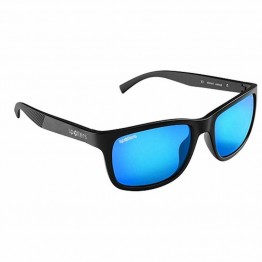 Spotters Zane Black Matte Sunglasses & Polarised Ice Blue Mirror Lens