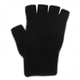 Comfort Gloves Fingerless Possum Gloves - Black