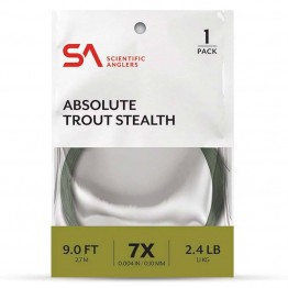 Scientific Anglers Absolute Tippet Trout Stealth Green Tippet - 4X 7.4lb 2.7m