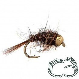 C3 Nymph Pattern "Hare & Copper" - Gold Tungsten Bead Fly