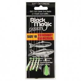 Black Magic Sabiki Rig Size 10 Midnight Mackerel