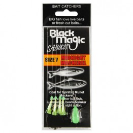 Black Magic Sabiki Rig Size 7 Midnight Mackerel
