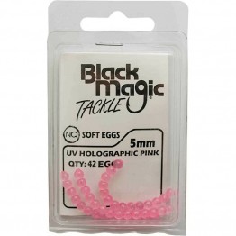 Black Magic UV Soft Eggs - Holographic Pink - 5mm