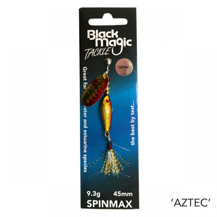 Black Magic Spinmax Aztec Lure 13g Redgold 