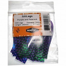Semperfli SiliLegs - Purple & Peacock Green