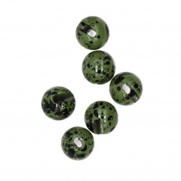 Semperfli 3.3mm Slotted Tungsten Beads - Mottled Olive