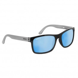 Spotters Chill Gloss/Matte Black Sunglasses & Polarised Ice Blue Mirror Lens