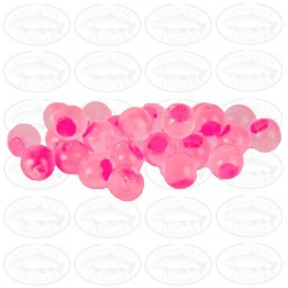 Cleardrift Candy Apple Hot Pink Dot Glow Eggs