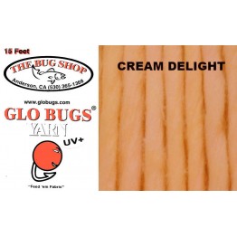 Glo Bug Yarn 15ft Cream Delight