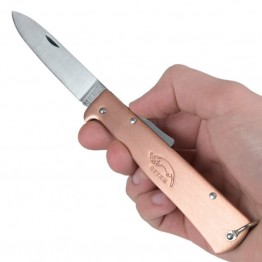Otter Mercator German Lock Knife - 9cm - Copper (Carbon Steel)
