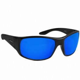 Spotters Cruiz Gloss Black Sunglasses & Polarised Ice Blue Mirror Lens