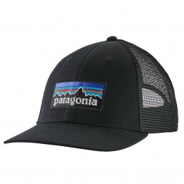 Patagonia Logo P-6 LoPro Trucker Hat - Low Crown - Black