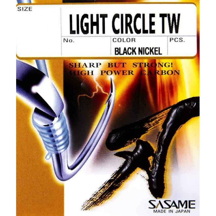 Sasame Light Circle TW Hooks - Black Nickel