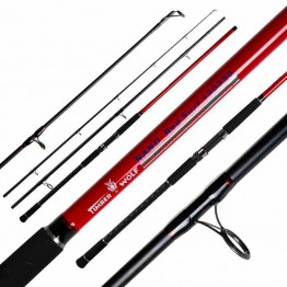 Timber Wolf Nano Red XH 15' 3 Piece 12-20kg Surf Rod