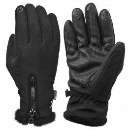 XTM Womens Nina Soft Shell Ski Glove - Black