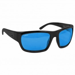 Spotters Freak Black Gloss Sunglasses & Polarised Ice Blue Mirror Lens