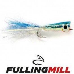 Mylar Popper Blue/White #1 Saltwater Fly - Fulling Mill