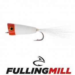 Skipping Bug White Red #2/0 Saltwater Fly - Fulling Mill