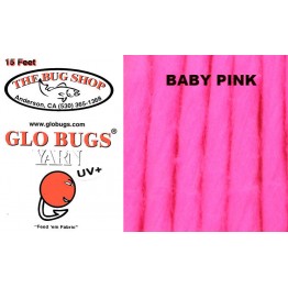 Glo Bug Yarn 15ft Baby Pink