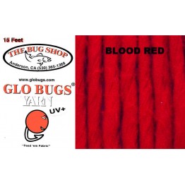 Glo Bug Yarn 15ft Blood Red