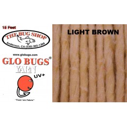 Glo Bug Yarn 15ft Light Brown