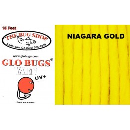 Glo Bug Yarn 15ft Niagra Gold