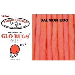 Glo Bug Yarn 15ft Salmon Egg