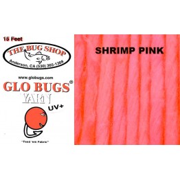 Glo Bug Yarn 15ft Shrimp Pink Colour UV Enhanced