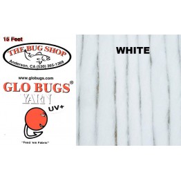 Glo Bug Yarn 15ft White