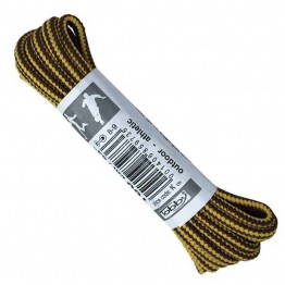 Tobby Laces 180cm - Brown/Gold- Round