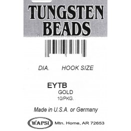 Tungsten Beads 10pk - Gold