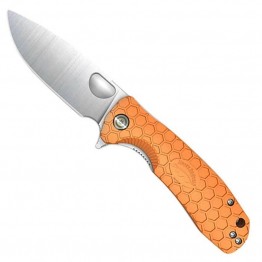 Honey Badger Flipper Knife - Orange- Small