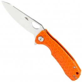Honey Badger Leaf Folding Knife - Medium - Orange