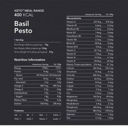 Radix Keto Meal Basil Pesto - 400kcal