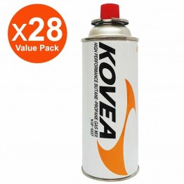 Kovea Gas - 220g Iso-Butane Canister Cylinder - 28 Cans