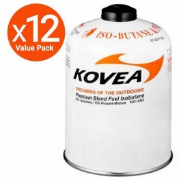 Kovea Iso-Butane Gas Canister - 450g - 12 CAns