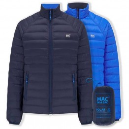 Mac in a Sac Mens Polar Reversible Jacket - Navy/Saxe Blue